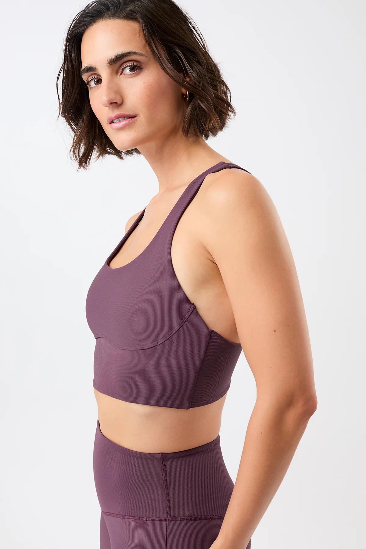 Racer Bra - Burgundy - Image 4