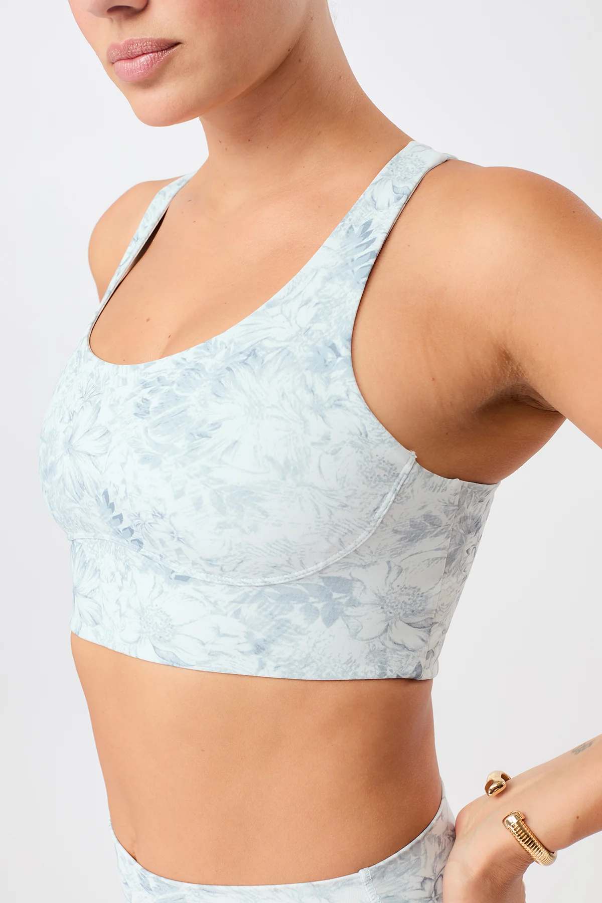 Sports Bra Printed - Blu Mirage - Image 3