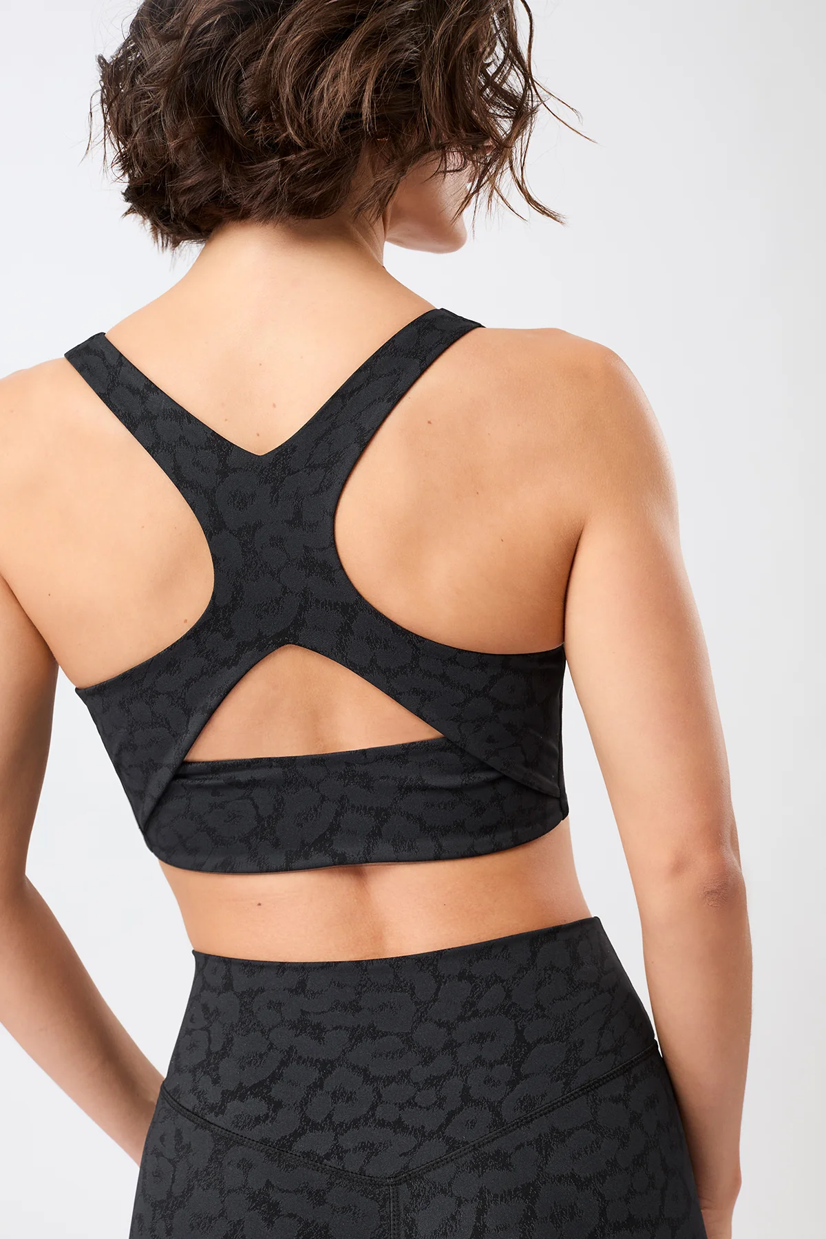 Sports Bra Printed - Leo Black - Image 2
