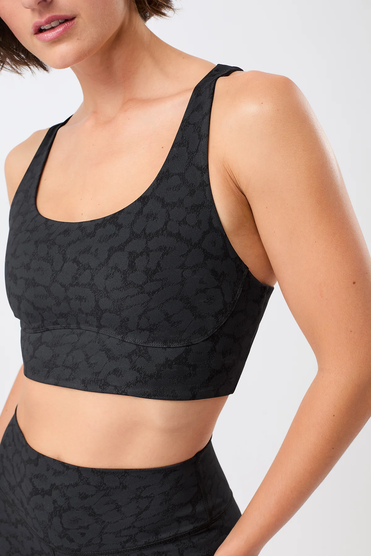 Sports Bra Printed - Leo Black - Image 3