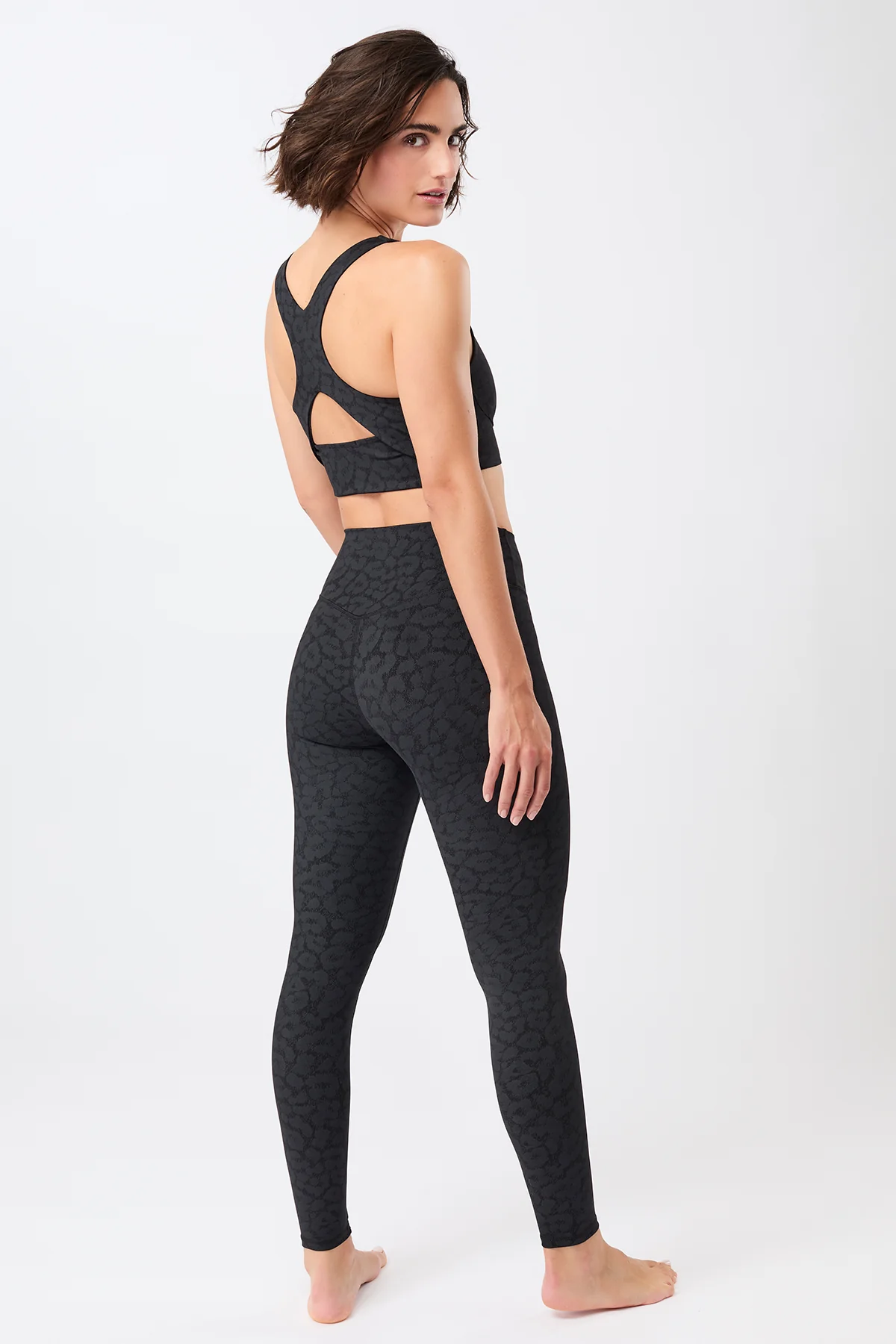 Sports Bra Printed - Leo Black - Image 6