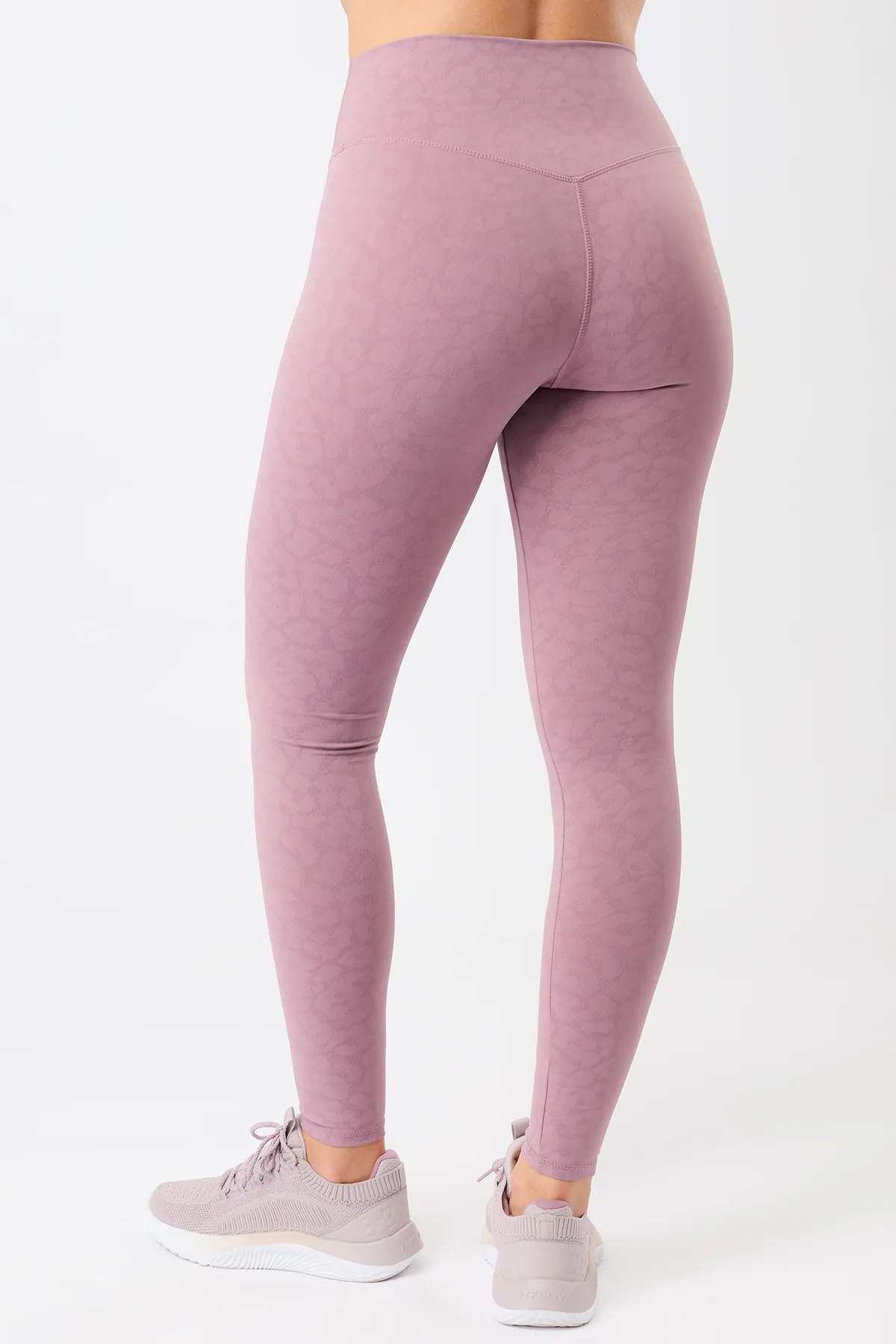 Monoprinted Tights - Leo Mauve - Image 2