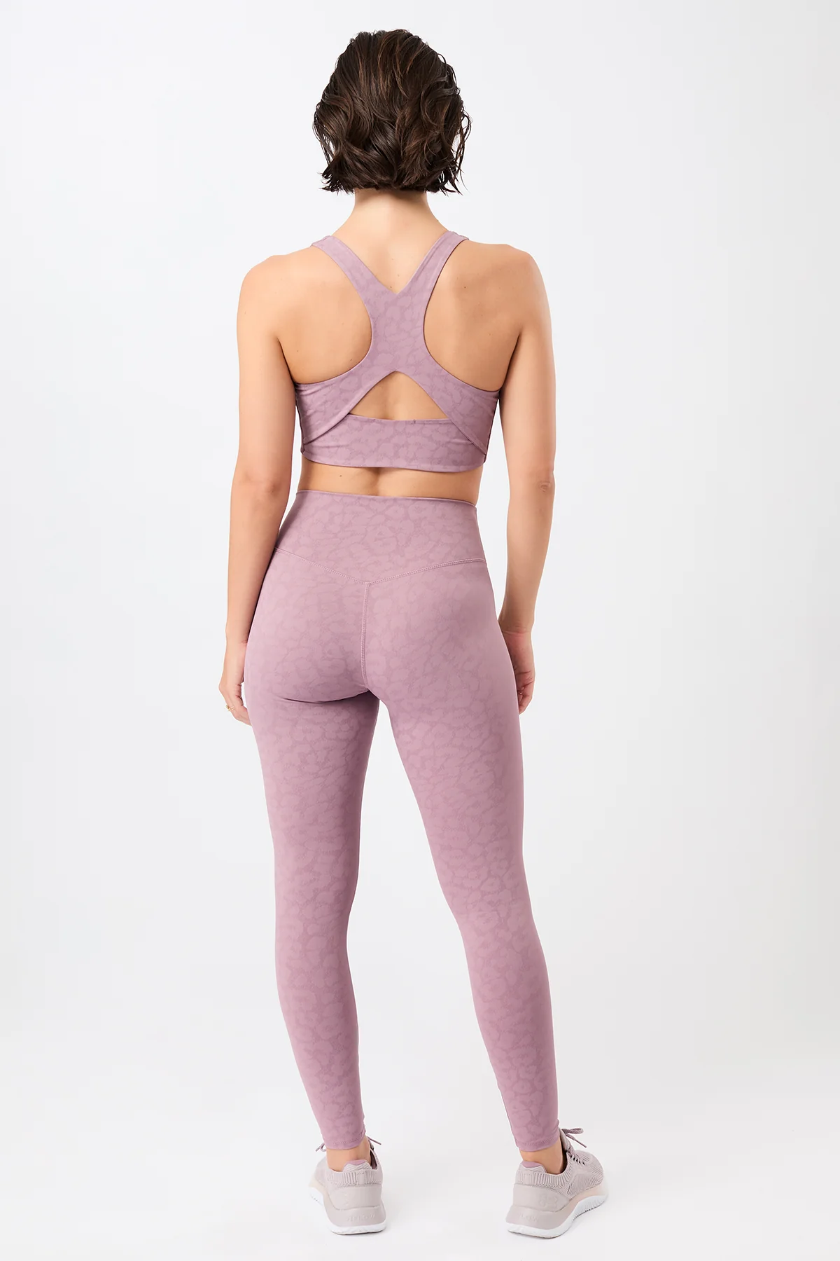Monoprinted Tights - Leo Mauve - Image 6