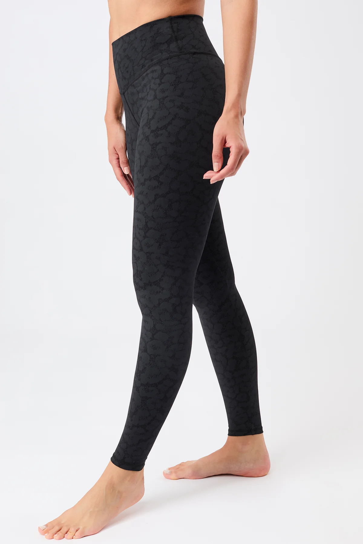 Monoprinted Tights - Leo Black - Image 3