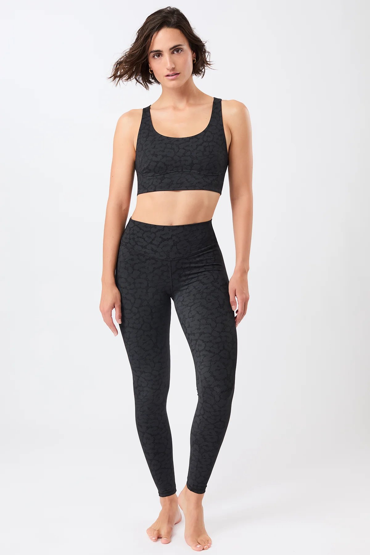 Monoprinted Tights - Leo Black - Image 5