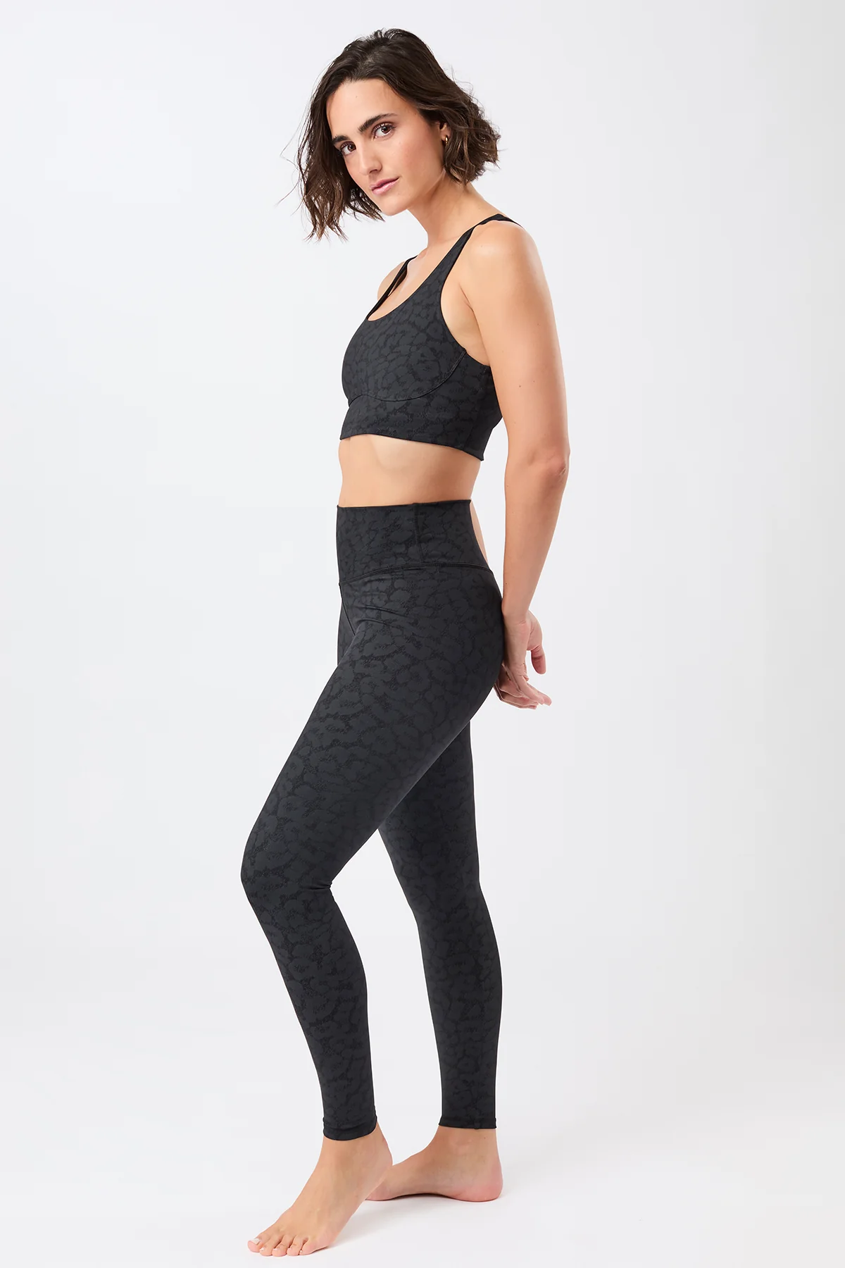 Monoprinted Tights - Leo Black - Image 6