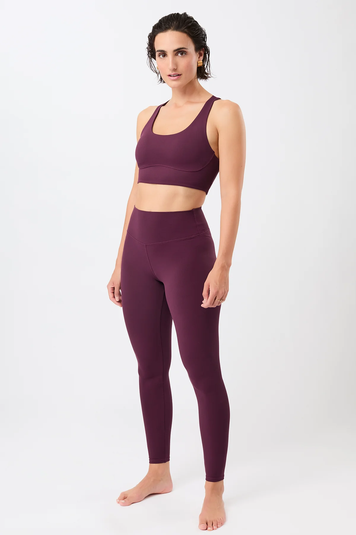 Monoprinted Tights - Print Bordeaux - Image 5