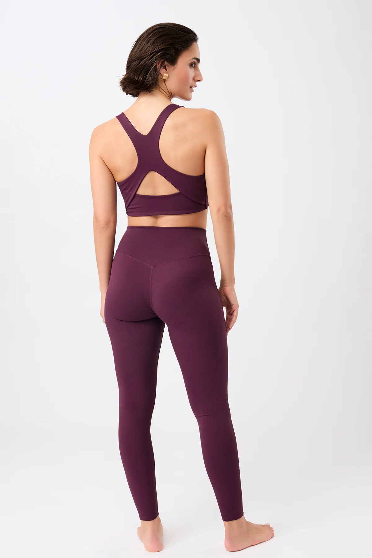 Monoprinted Tights - Print Bordeaux - Image 6