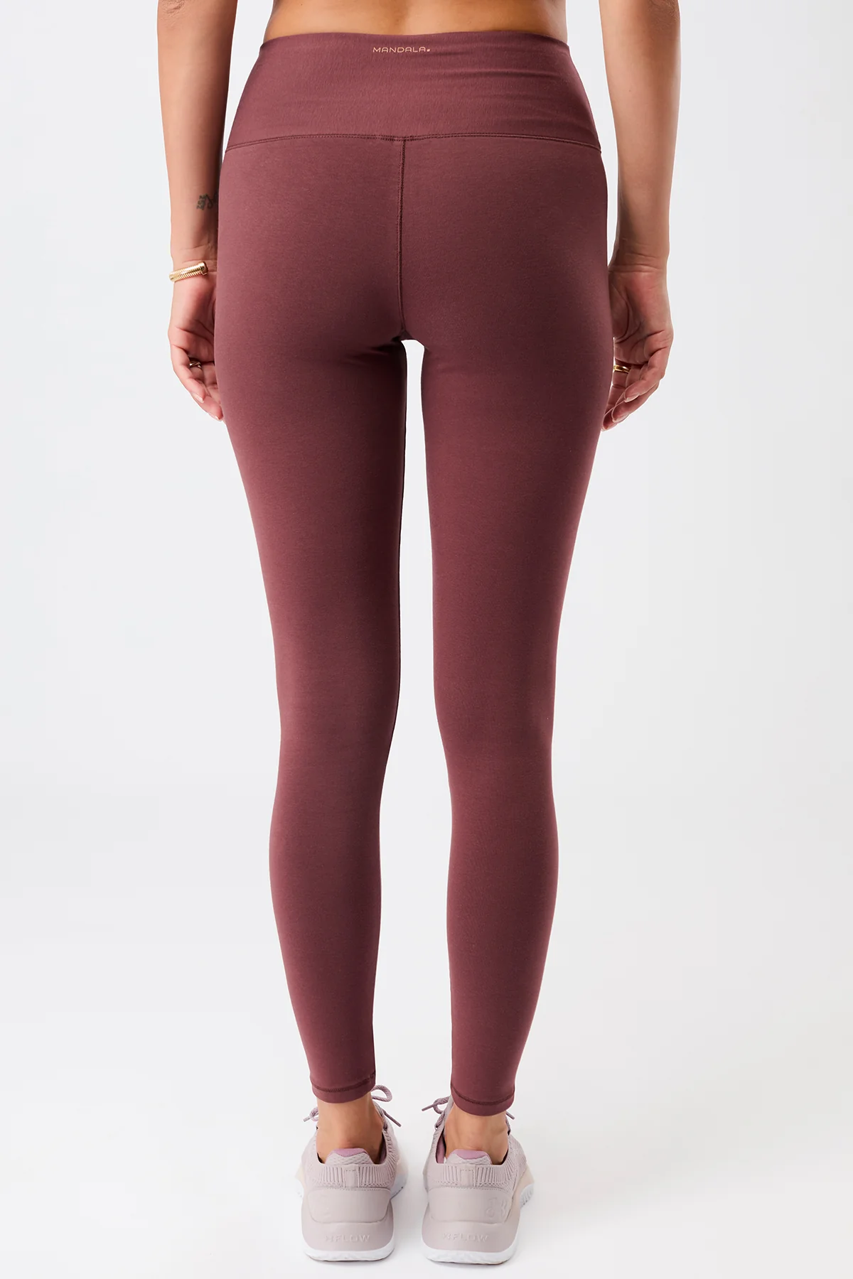 Wrap Legging - Rosewood, GOTS - Image 5