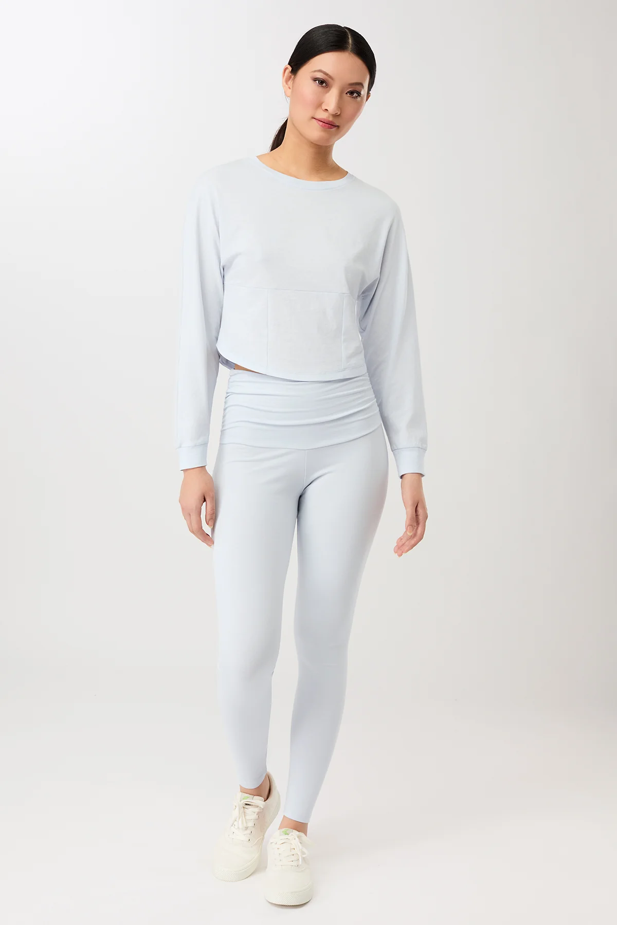 Pilates Tights - Baby Blue, GOTS - Image 5