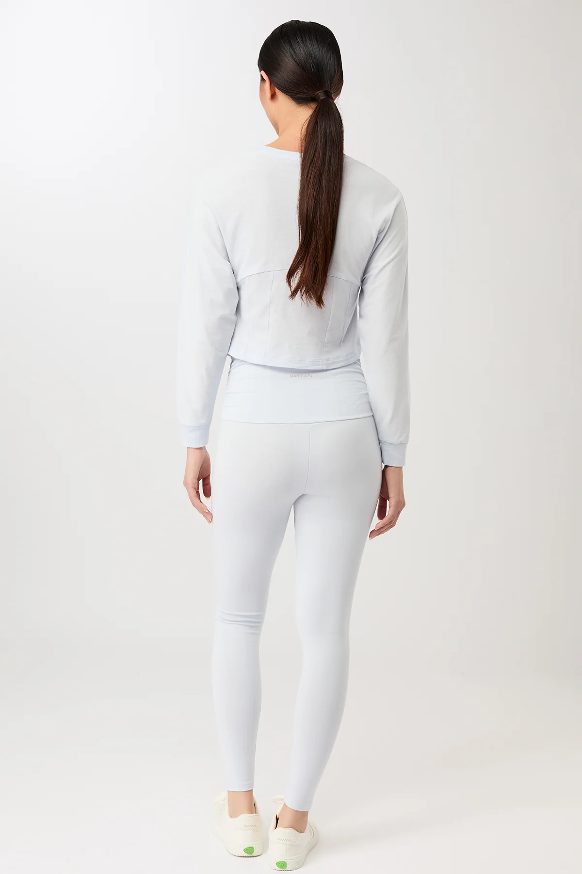 Pilates Tights - Baby Blue, GOTS - Image 7
