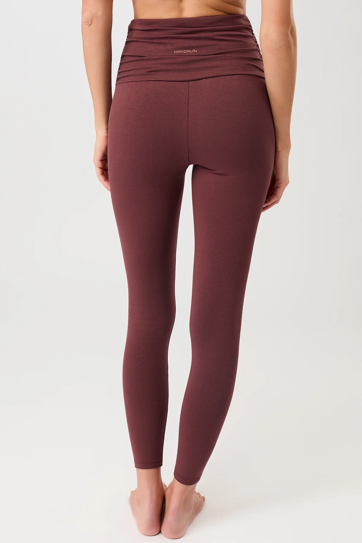 Pilates Tights - Rosewood, GOTS - Image 3