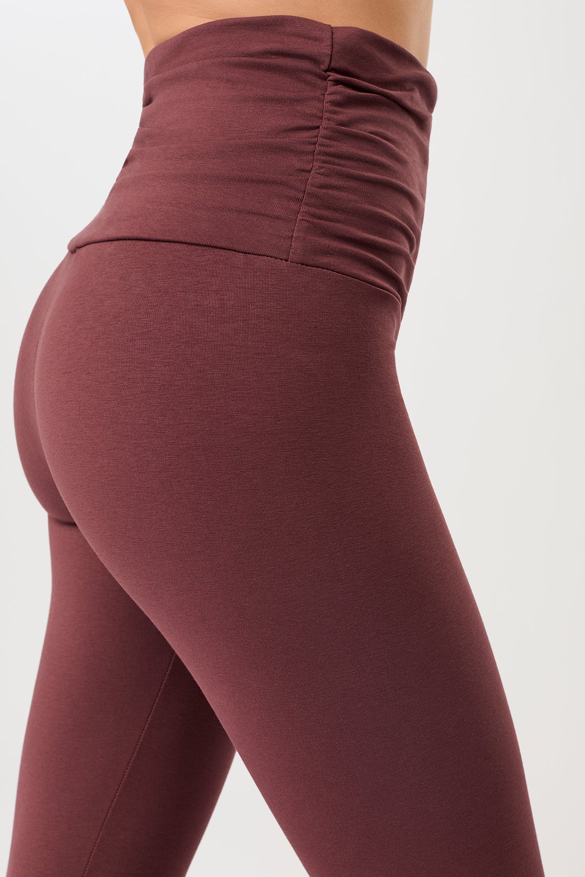 Pilates Tights - Rosewood, GOTS - Image 4