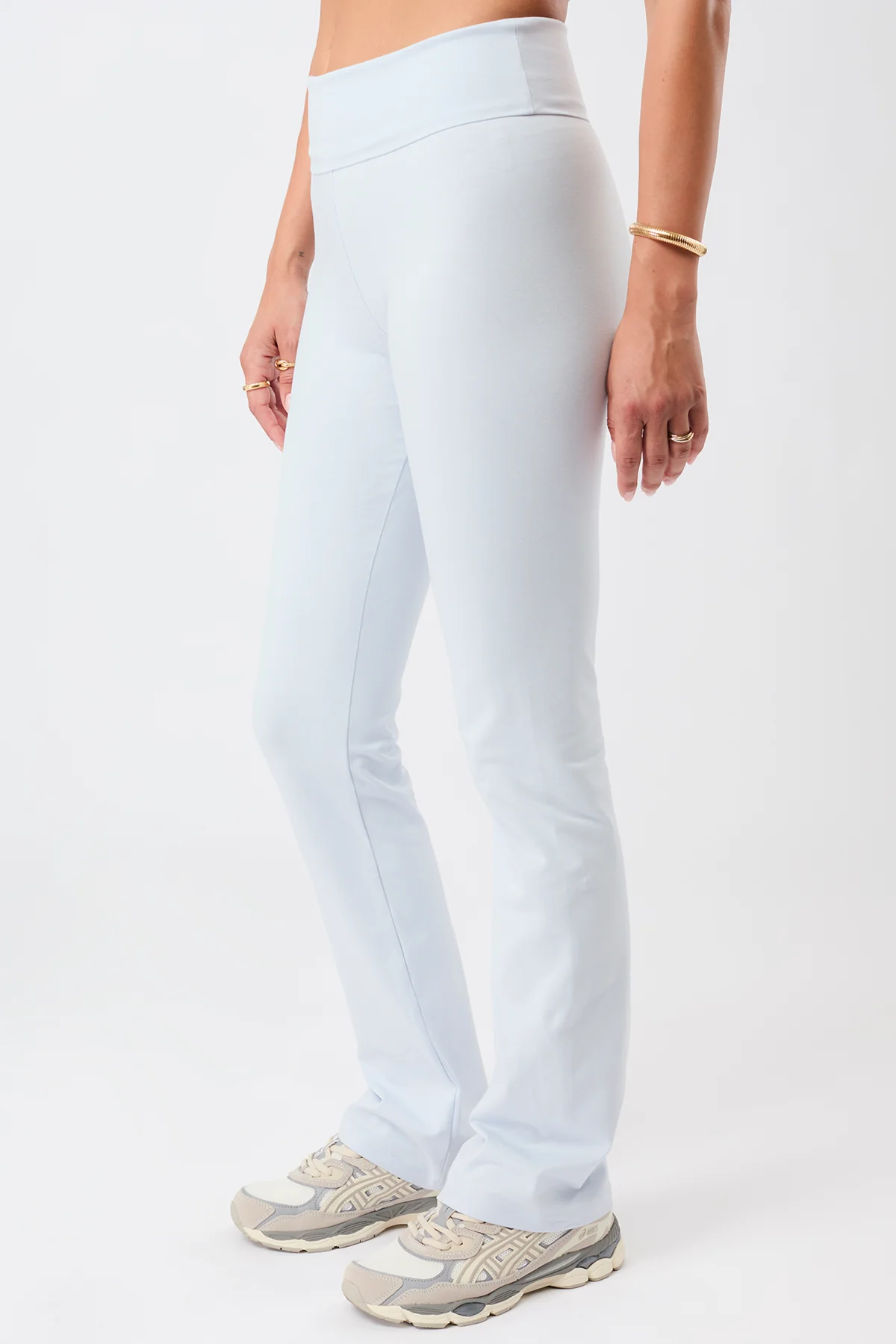 Legging Roll-Down Flared - Baby Blue, GOTS - Image 4