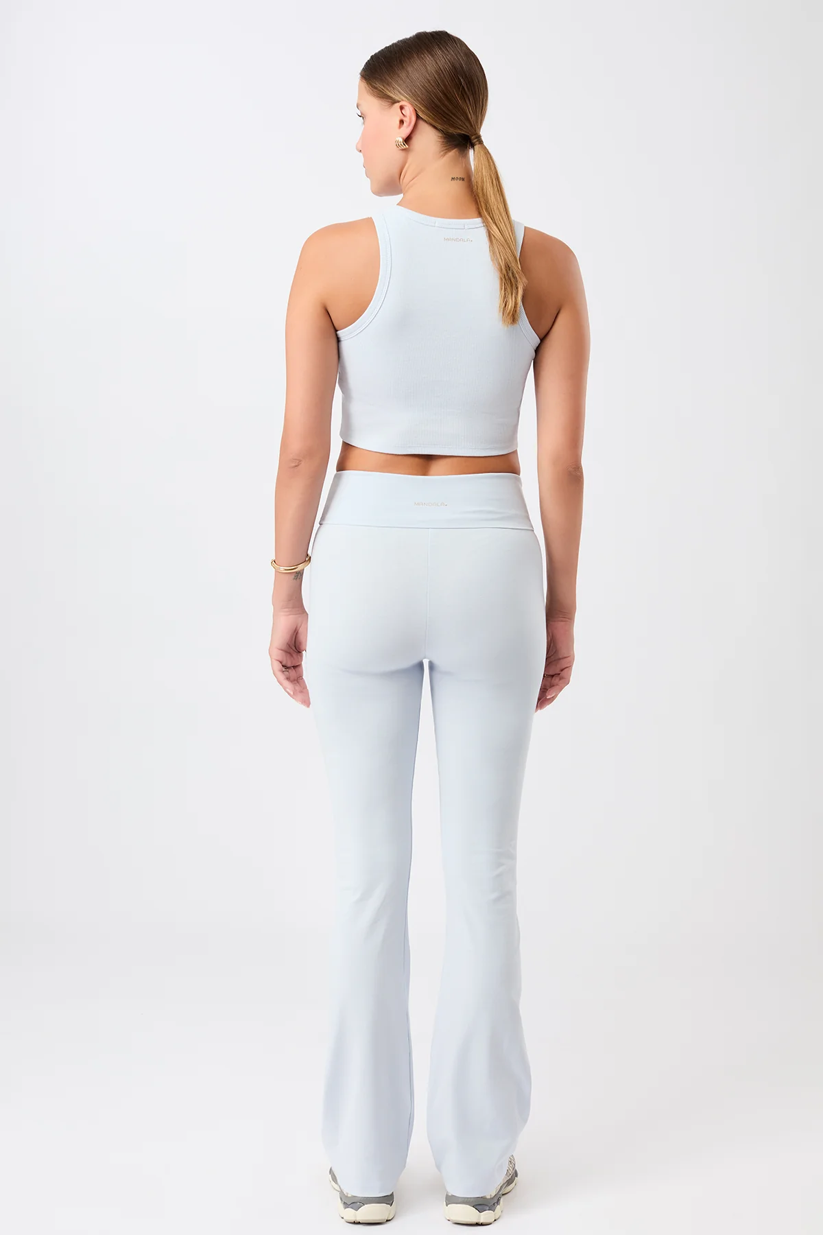 Legging Roll-Down Flared - Baby Blue, GOTS - Image 6