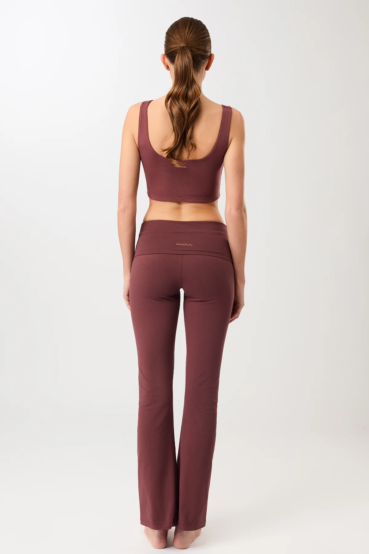 Legging Roll-Down Flared - Rosewood, GOTS - Image 6