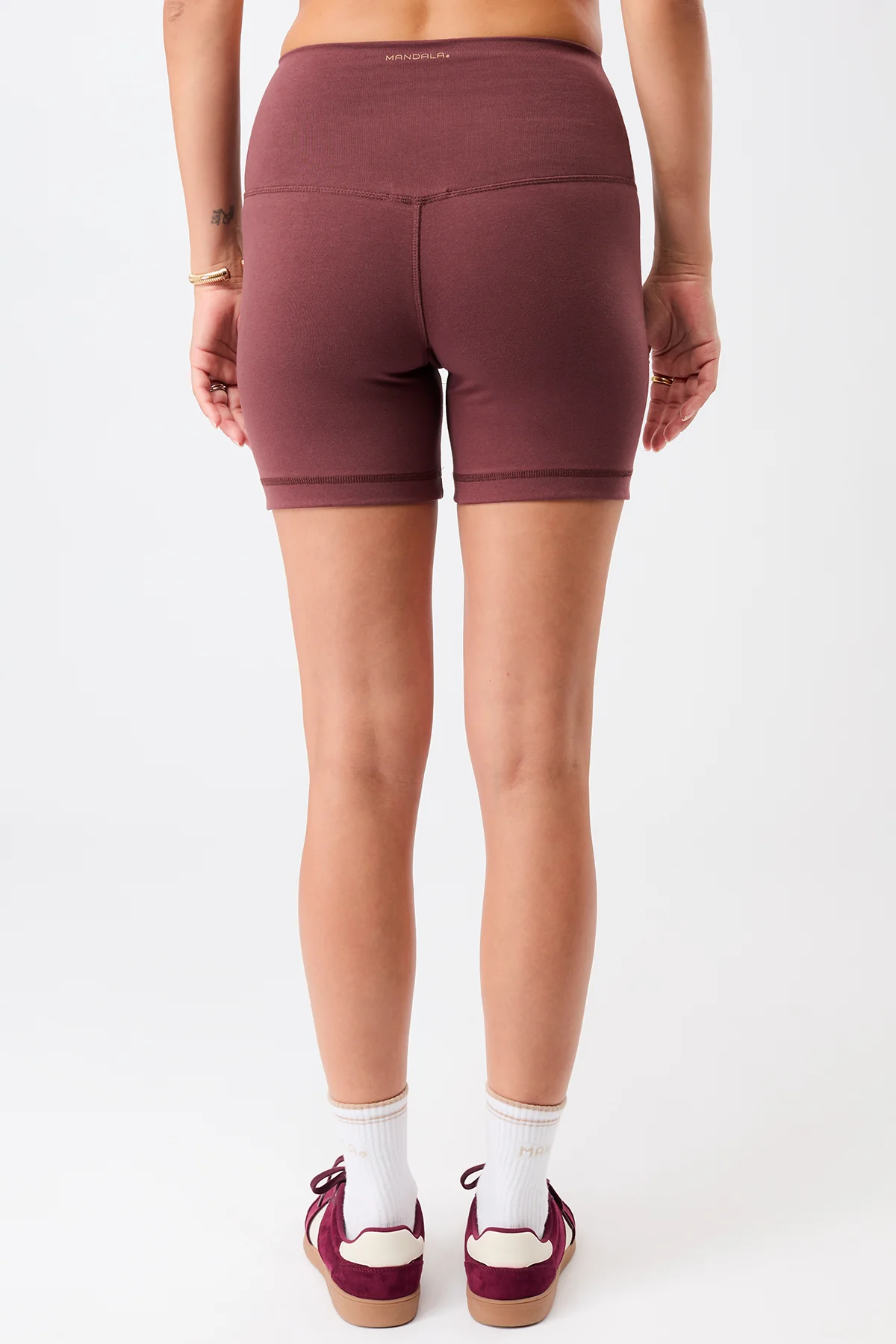 Biker Shorts - Rosewood, GOTS - Image 3