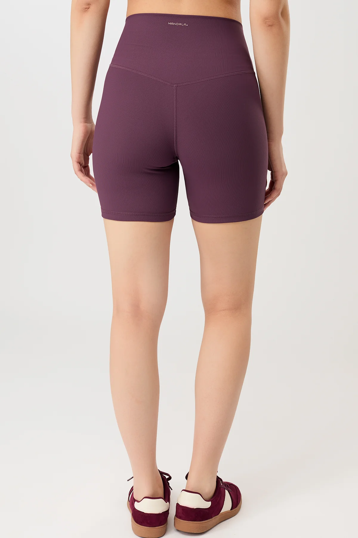 Biker Shorts - Burgundy - Image 3