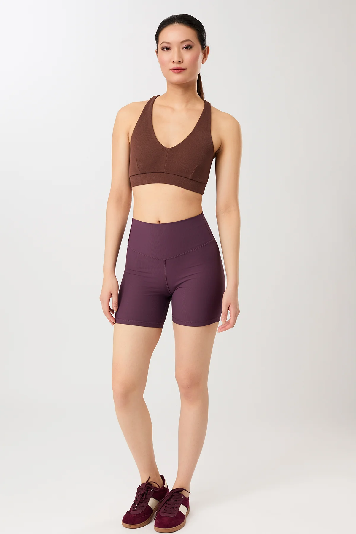 Biker Shorts - Burgundy - Image 4
