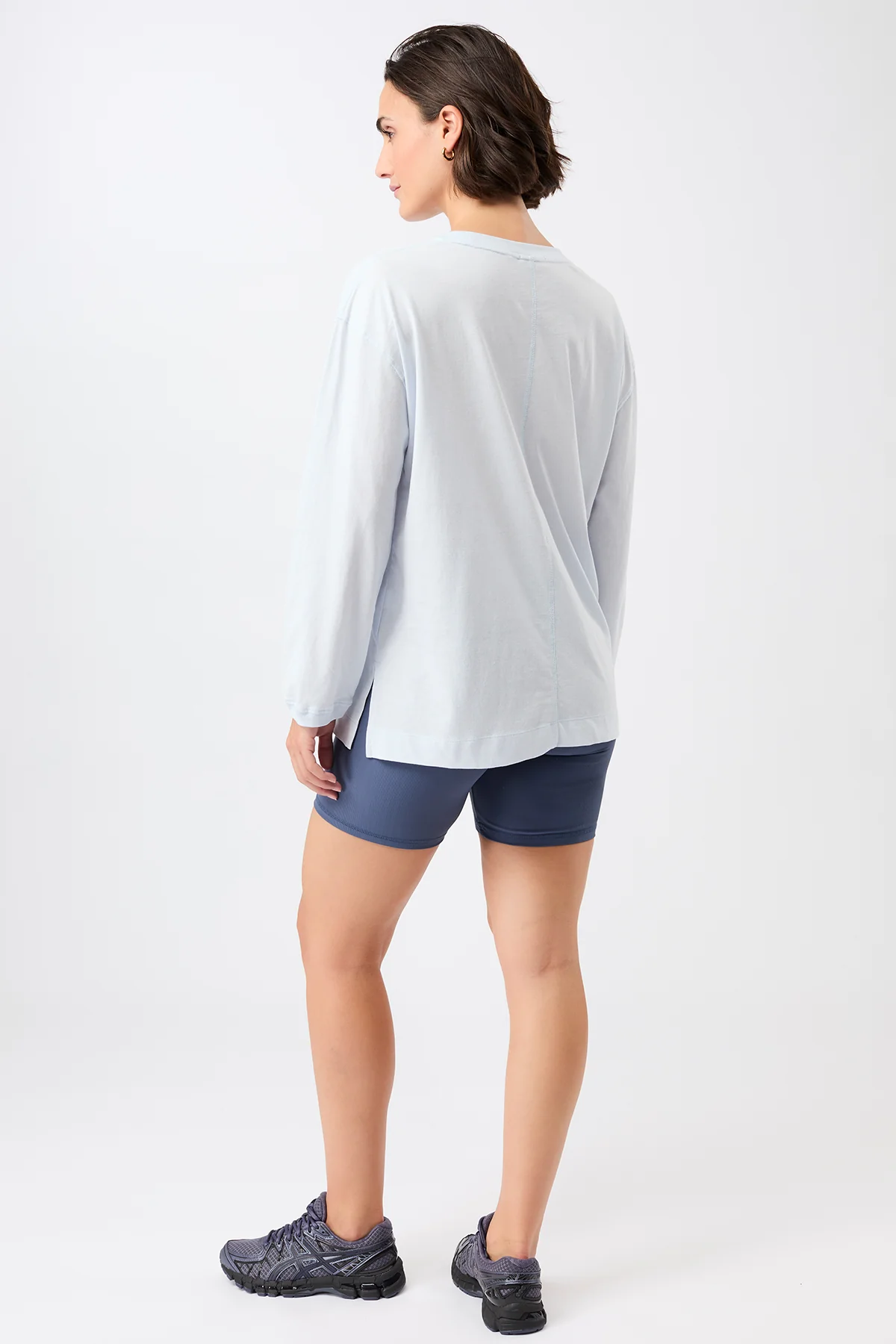 Longsleeve T-Shirt - Baby Blue, GOTS - Image 3