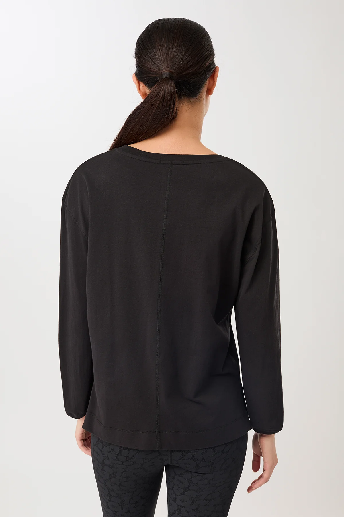 Longsleeve T-Shirt - Black, GOTS - Image 3