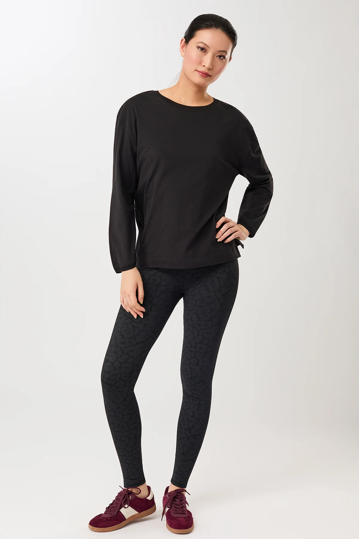 Longsleeve T-Shirt - Black, GOTS - Image 4
