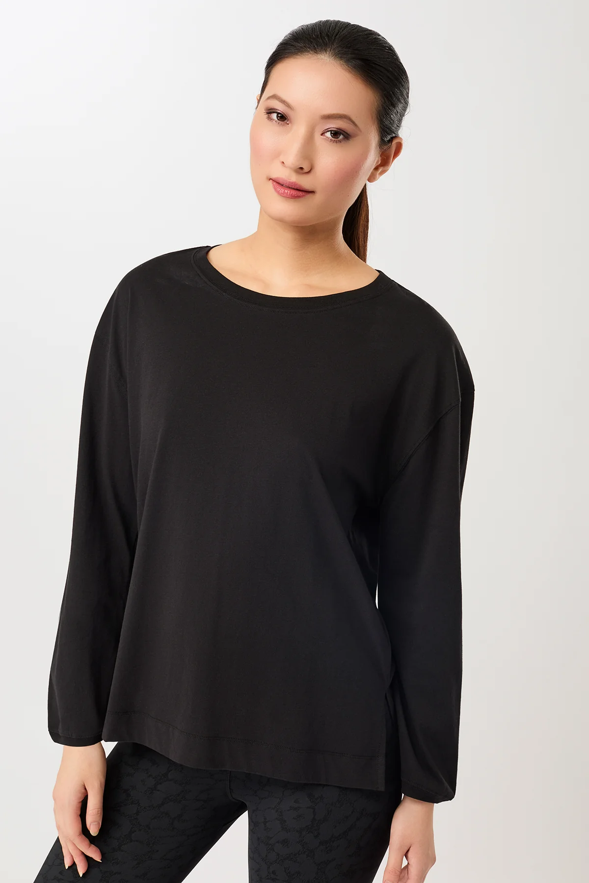 Longsleeve T-Shirt - Black, GOTS - Image 5