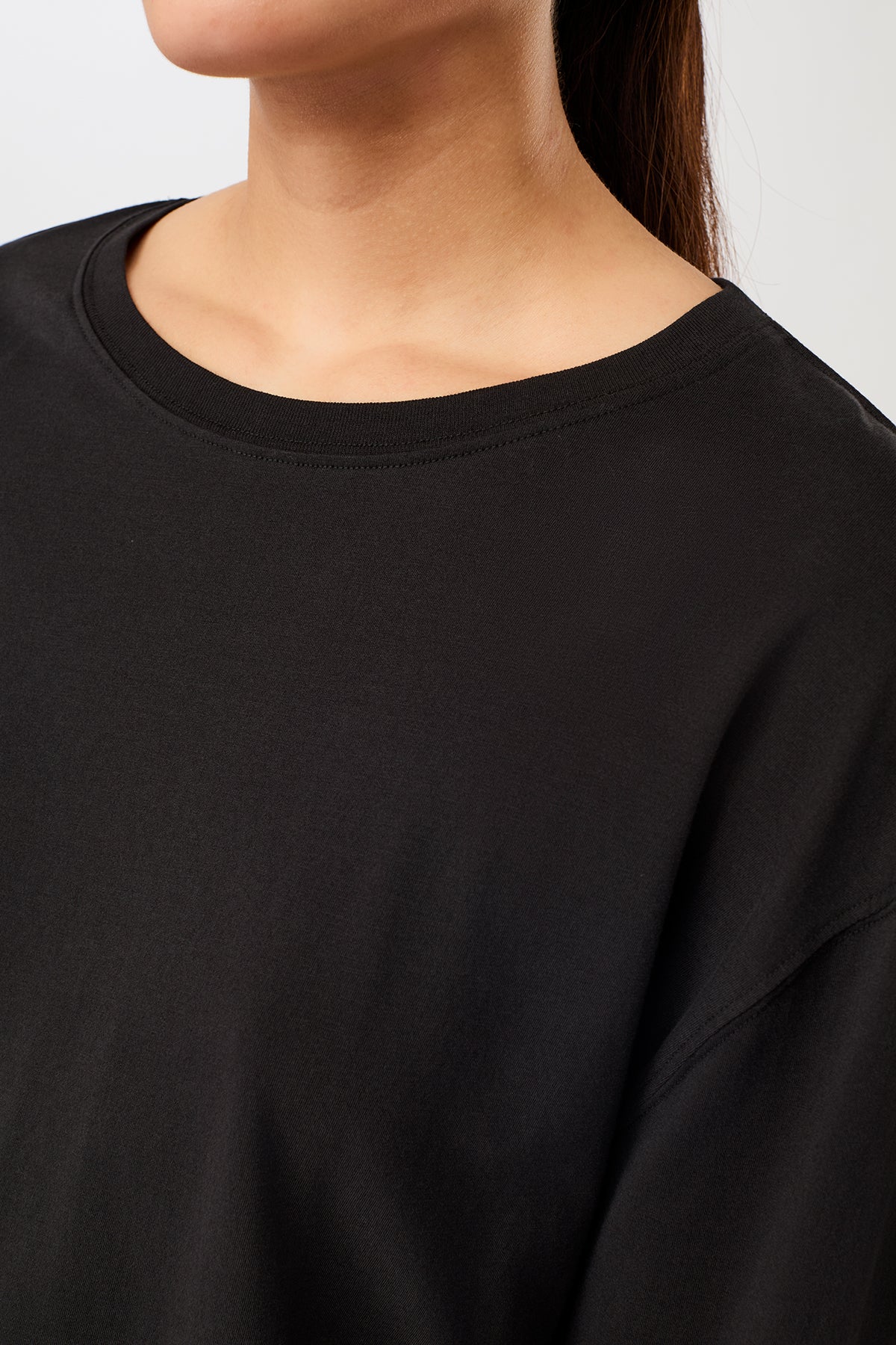 Longsleeve T-Shirt - Black, GOTS - Image 6