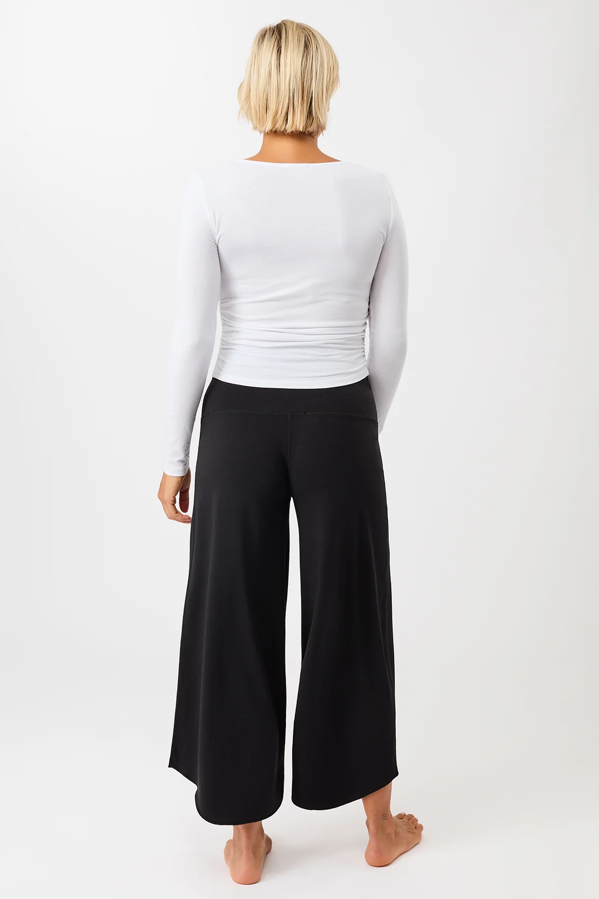 Side Ruffled Longsleeve - White - Image 5
