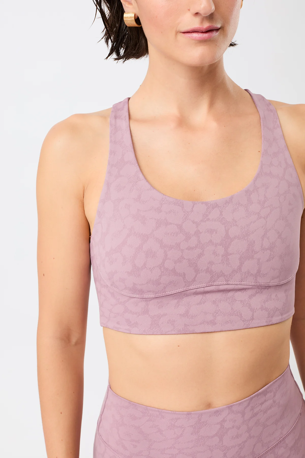 Sports Bra Printed - Leo Mauve - Image 3