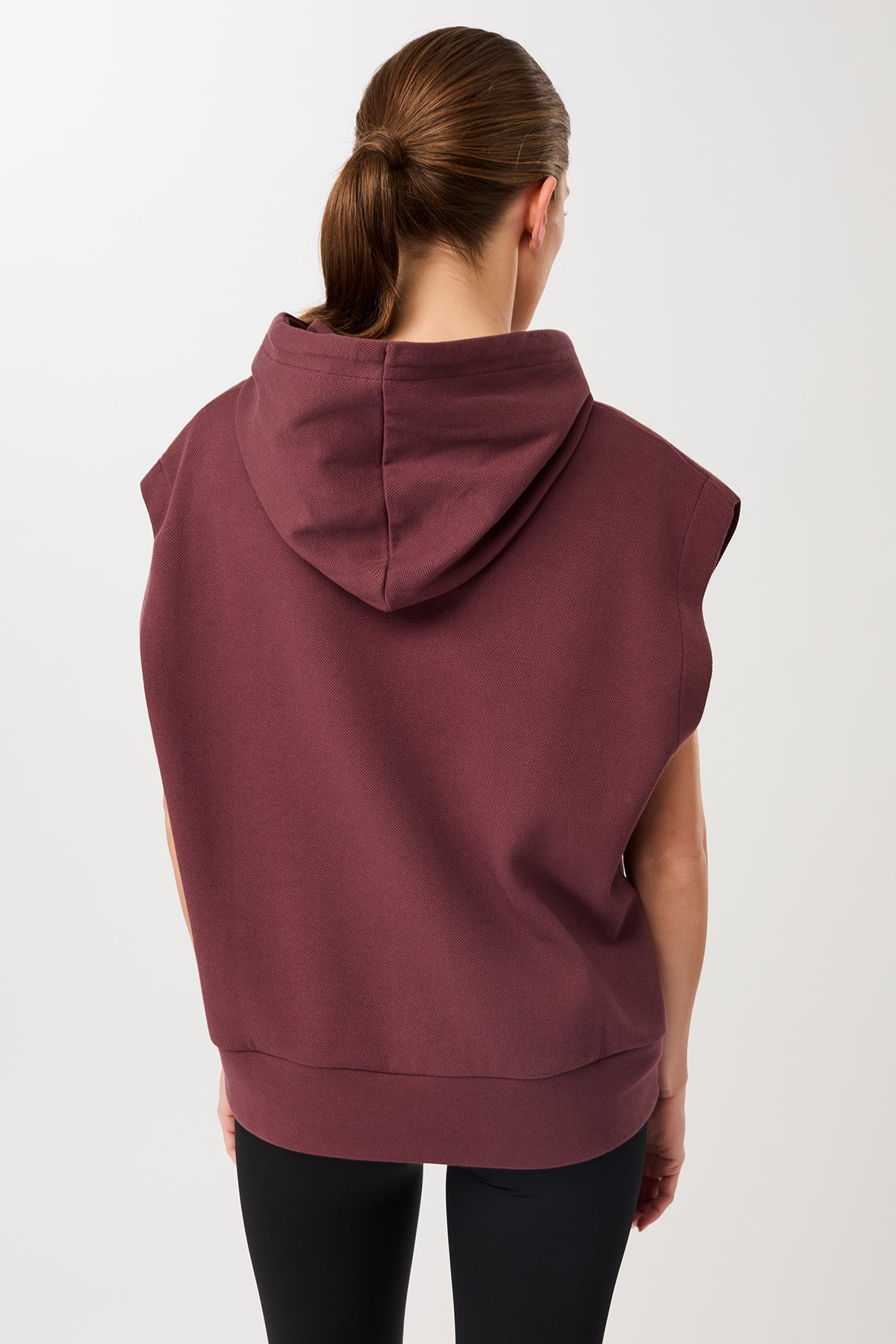 Hoodie Veste - Rosewood, GOTS - Image 3