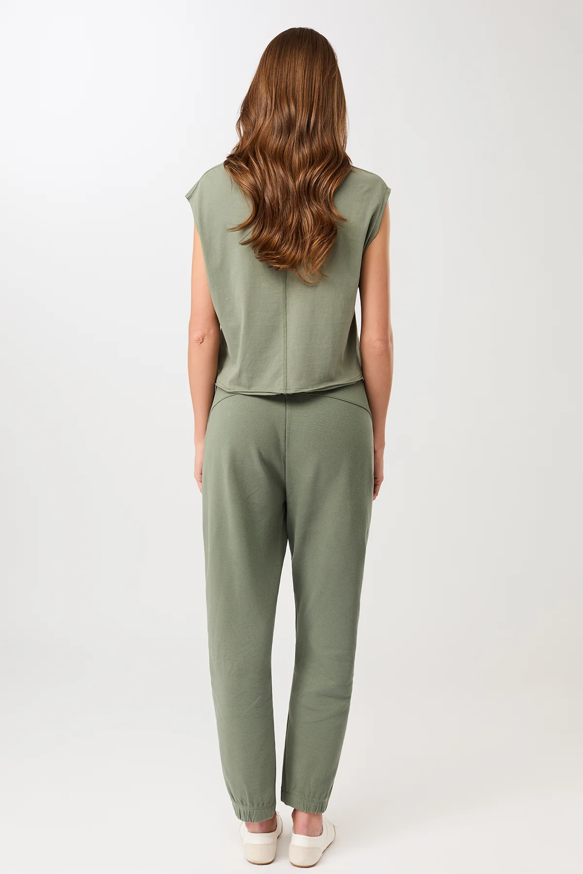 Relax Fit Top - Charcoal Green, GOTS - Image 4