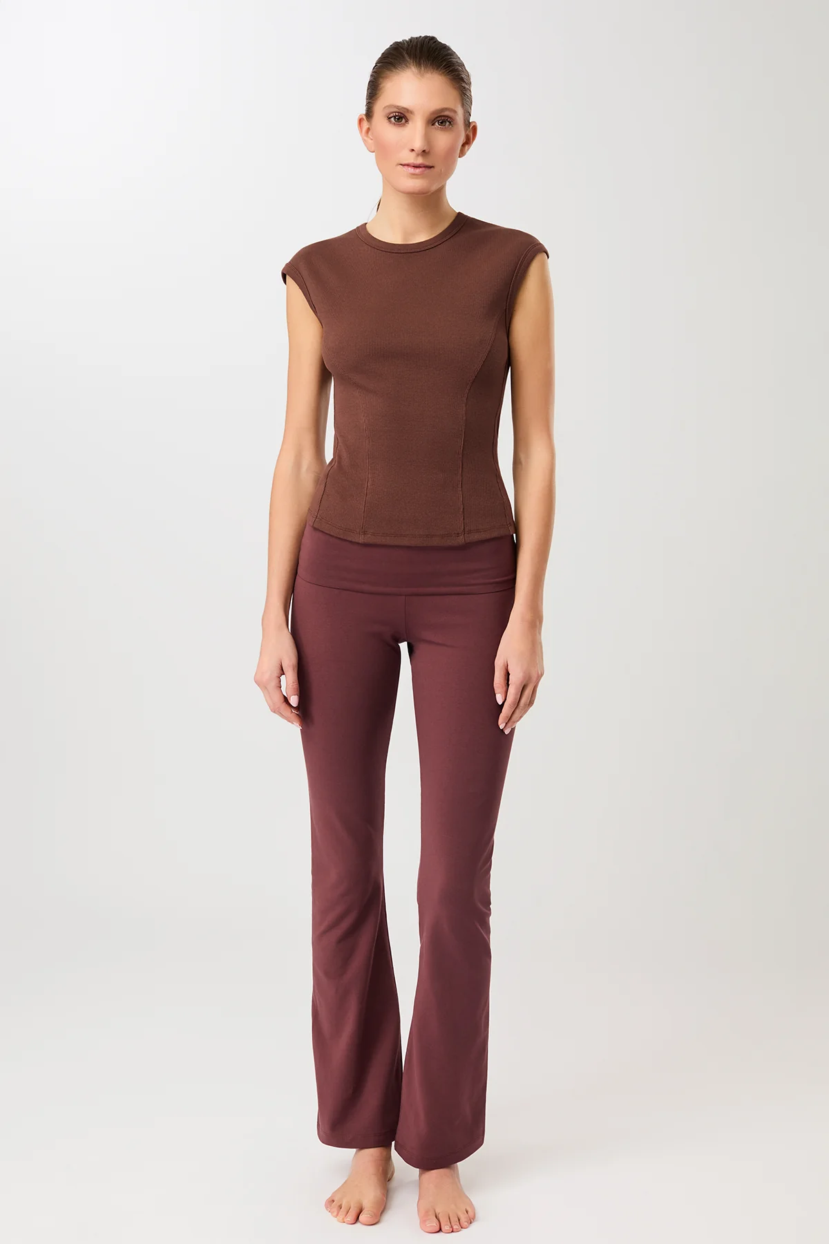 Ribbed Sport Top - Oak, GOTS - Image 3